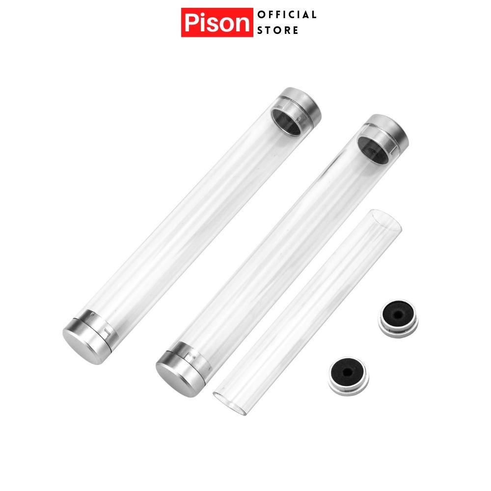 Ống mica đựng dụng cụ, phụ kiện, sản phẩm trưng bày Pison hộp đựng bút hình trụ trong suốt 15x2cm - PVN2843