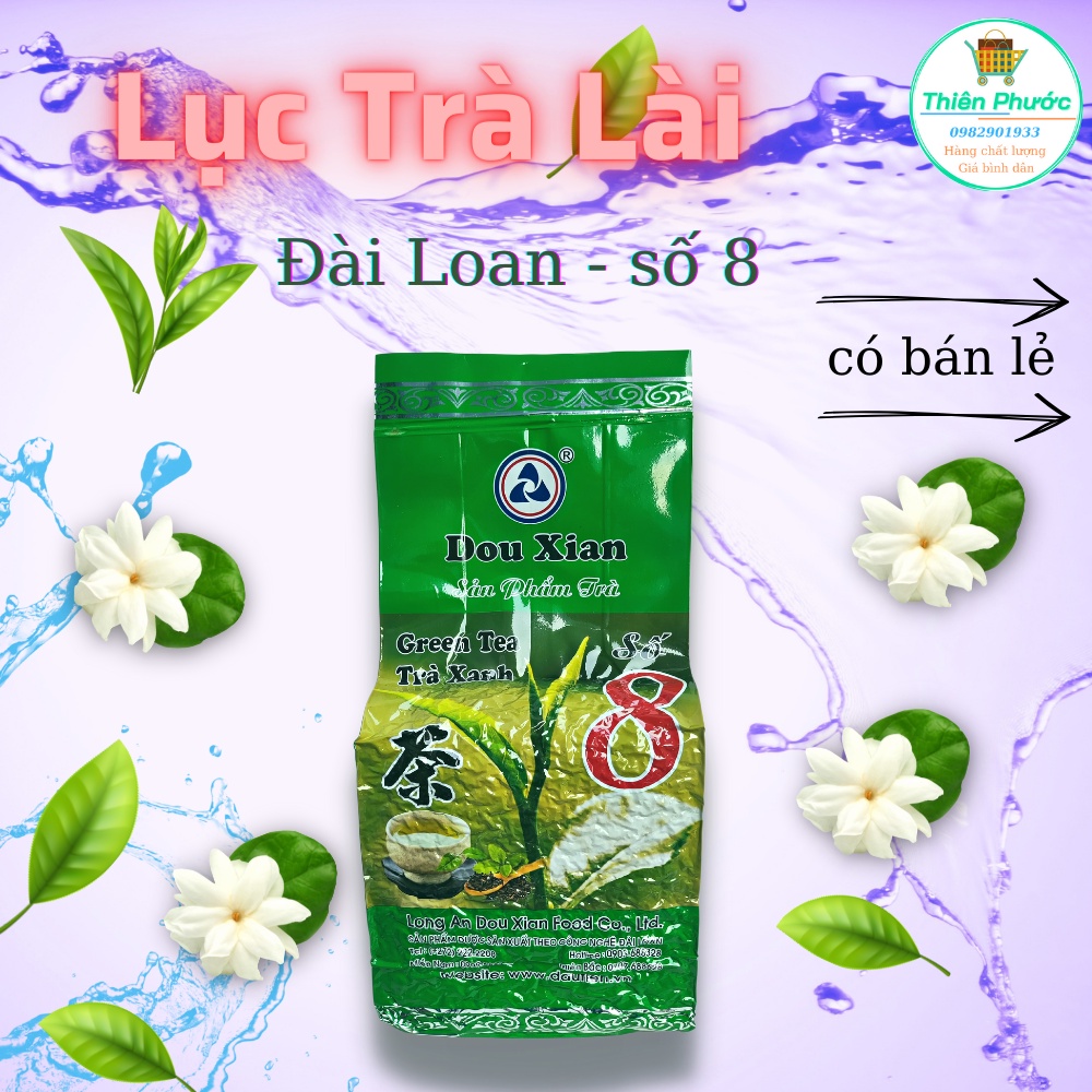 Lục trà lài Đài Loan số 8 gói lẻ 30g 100g, thơm ngon, ít chát, vị thanh dịu