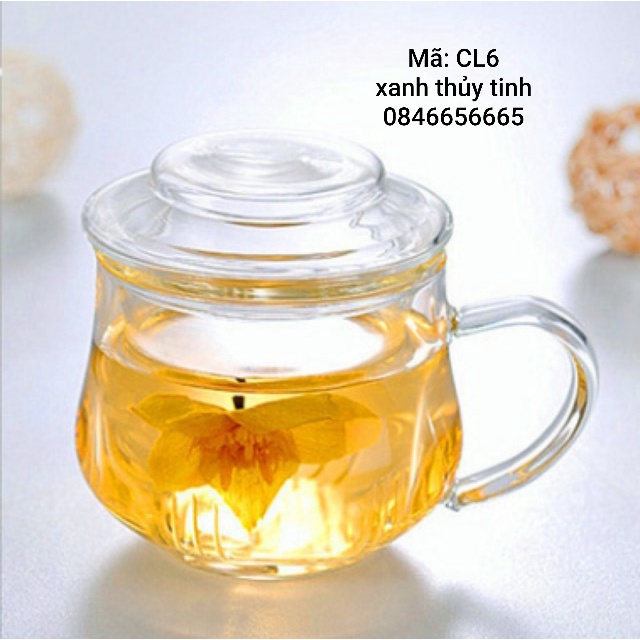 Cốc thuỷ tinh có lõi lọc 300ml - CL6