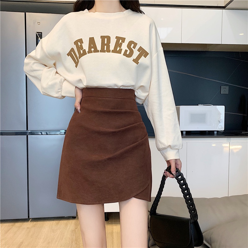 SUXI Chân Váy Lưng Cao Dáng Ôm Quyến Rũ Thời Trang Hàn Quốc Cho Nữ