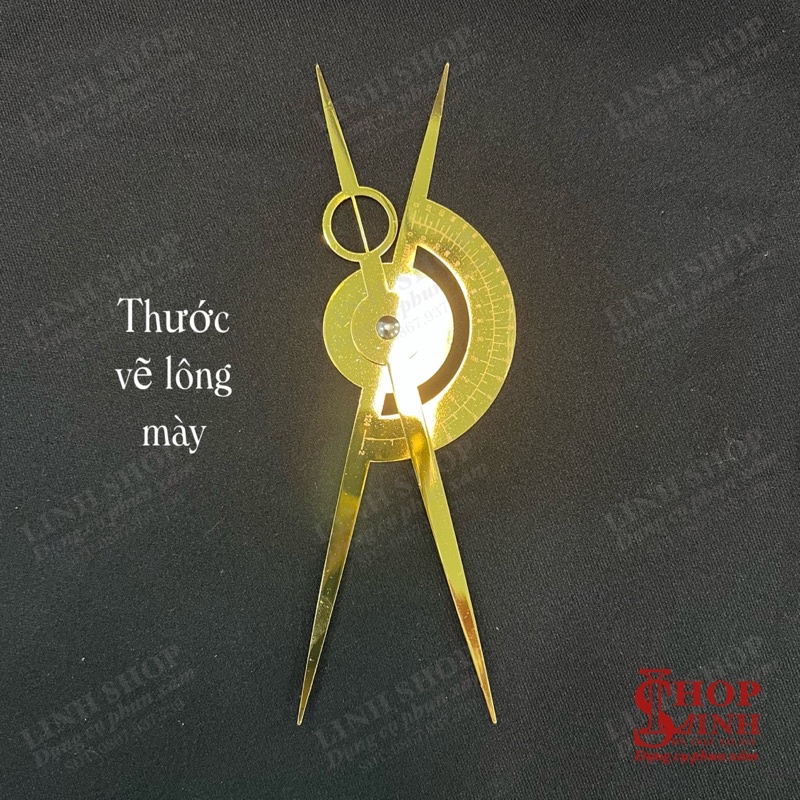 Thước vẽ lông mày, thước đo lông mày cực chuẩn, thước tỉ lệ vàng mẫu mã siêu đẹp Linh Shop...