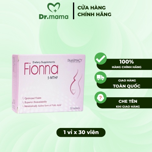 Fionna (5- MTHF) - Viên Uống Bổ Sung Acid Folic Từ Châu Âu | Ngăn Ngừa Sảy Thai, Lưu Thai Lặp Lại