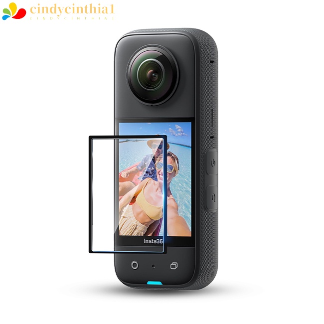 Set 2 Kính Cường Lực Hd Bảo Vệ Màn Hình Chống Trầy Tương Thích Với Camera Hành Trình Insta360 X3