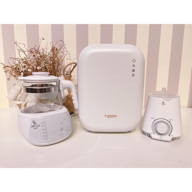Máy tiệt trùng bình sữa, sấy khô tia UV Led Haenim Smart Mini nhỏ gọn [Chính hãng]