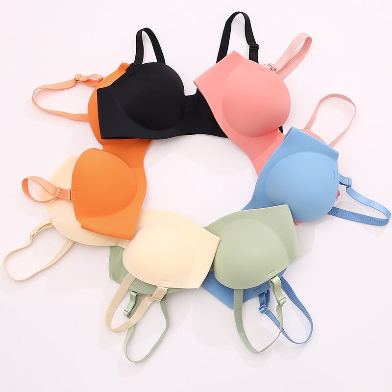 Áo Ngực Su Trơn - Áo Lót Nữ Không Gọng Trơn Mút Bàn Tay Thông Hơi AMYBRA A820