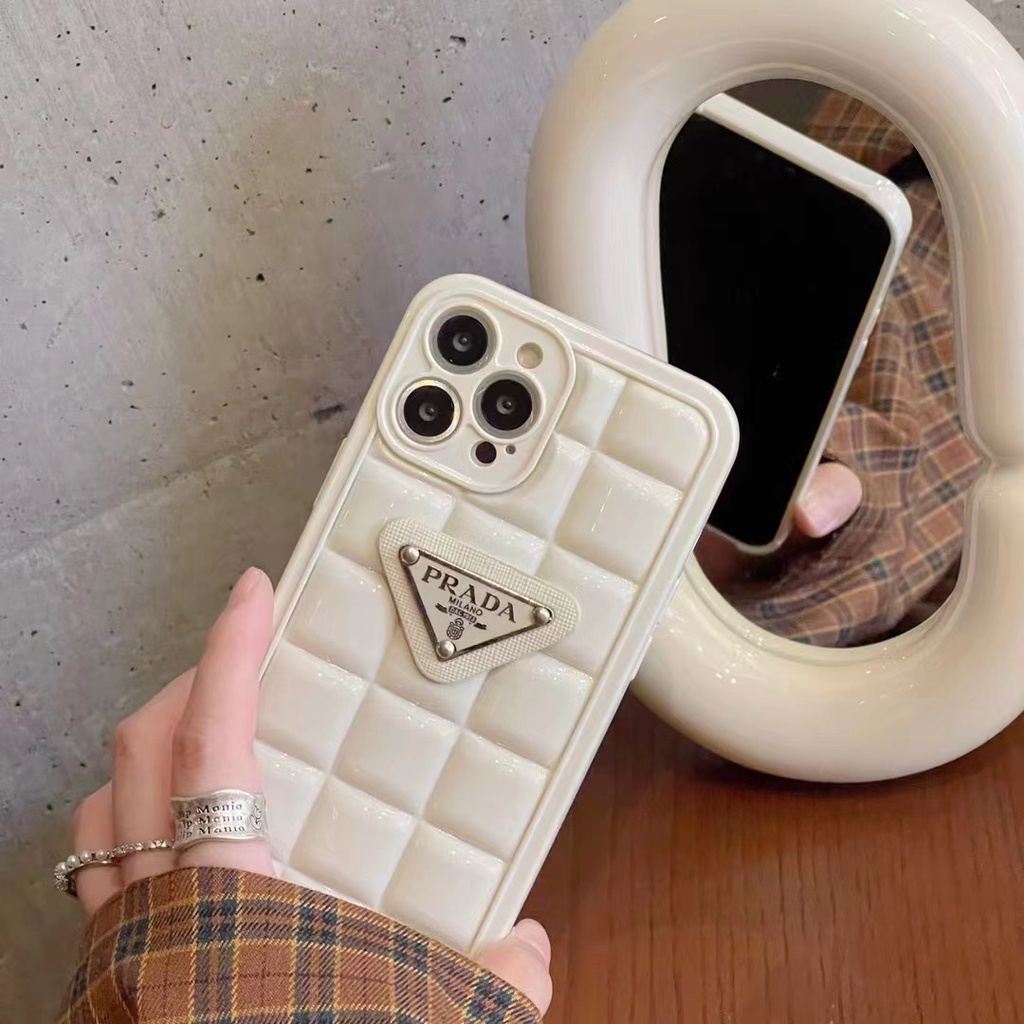 PRADA Thời Trang Ốp Điện Thoại imd Hình 3d Cho iphone 15pro max 14 14 pro 14 plus 14 pro max 13 pro max 12 pro max 11 pro max xs max xr x