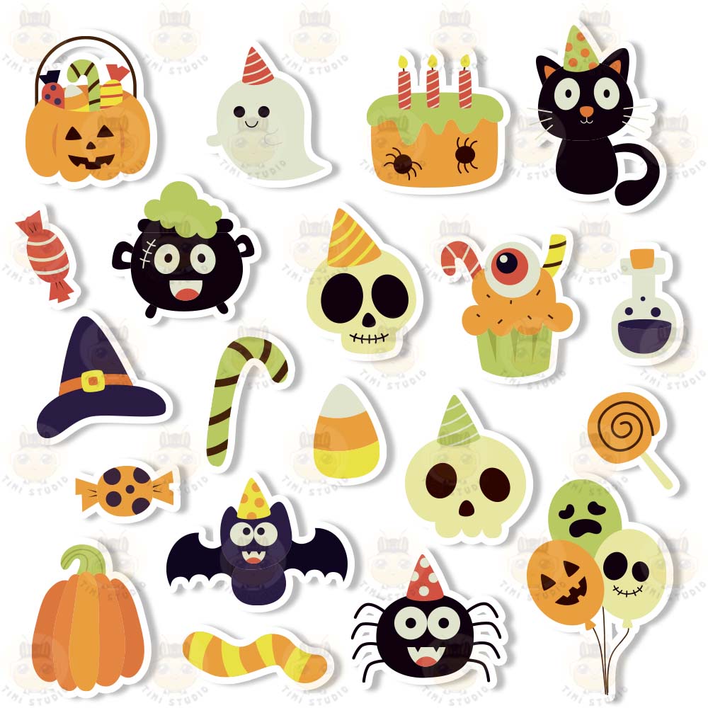 Sticker Hình Halloween - Tỉ Mỉ Studio