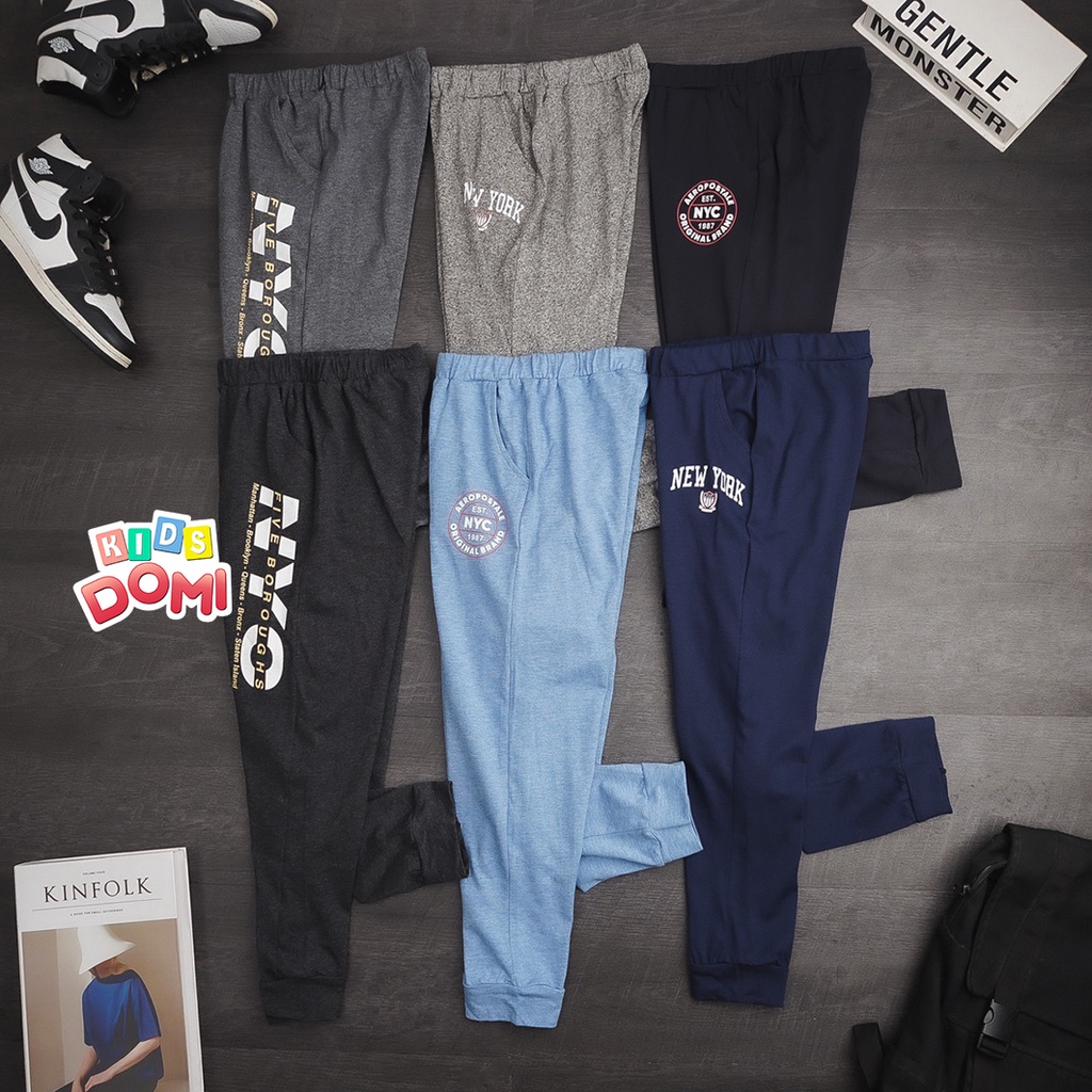QUẦN DÀI JOGGER BÉ TRAI, BÉ GÁI VẢI THUN 100%COTTON XUẤT KHẨU GAPKID SIZE 8-13T(27-50KG)