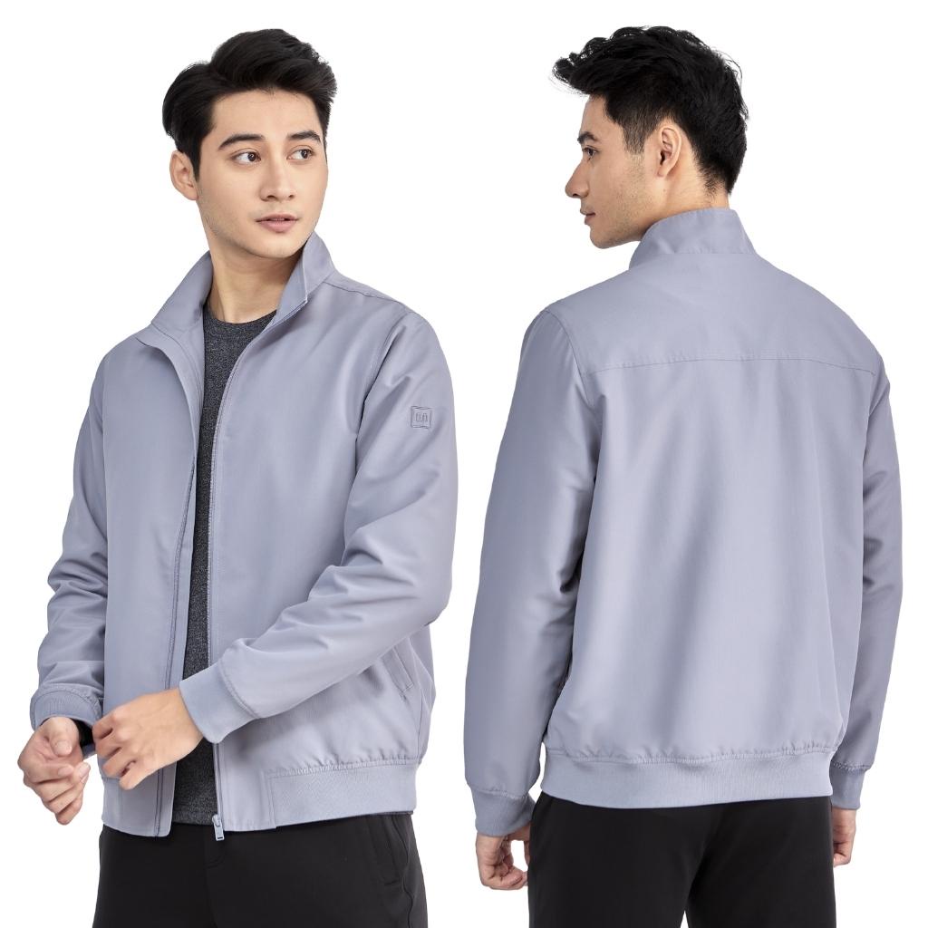 Áo khoác gió 2 lớp nam Aristino INSIDEMEN IJK010W2 Jacket dáng Regular fit suông vừa cổ trụ trơn màu vải Polyester