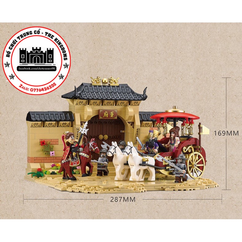 Đồ Chơi Xếp Hình Trung CỔ LUBU KILL Đổng Trác , 20504 +1066PCS và 20505 +895PCS Kèm Mini