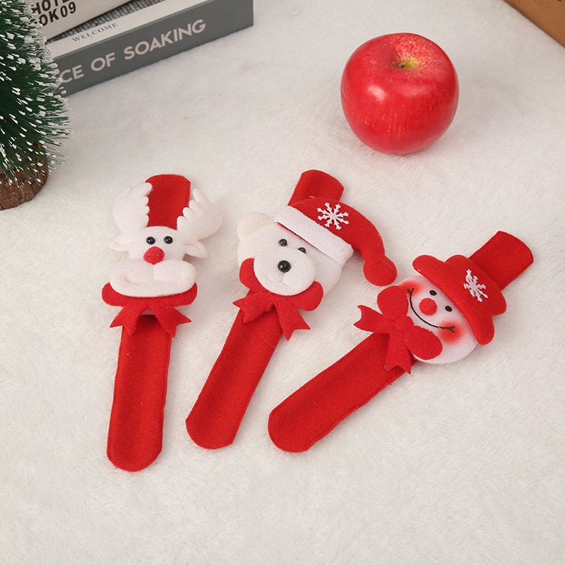 Vòng tay noel, đồ chơi giáng sinh cho bé xinh xắn, có đèn phát sáng, hình ông già noel xinh xắn