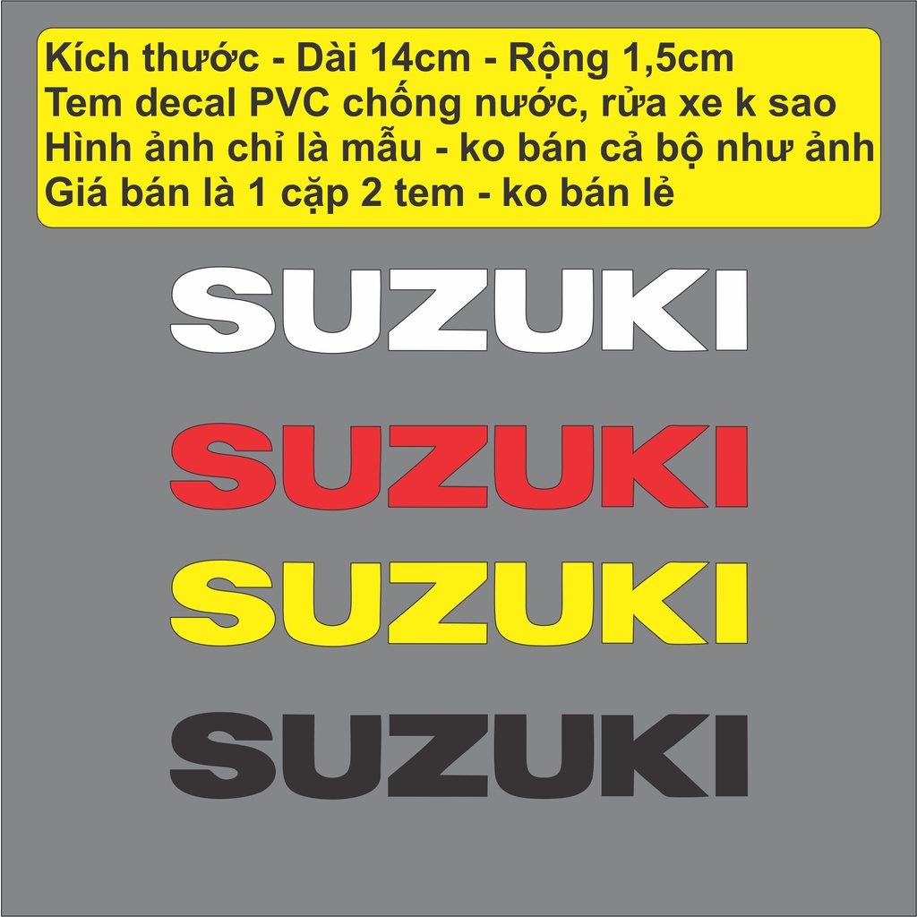 (Font gốc của hãng) 2 Tem Honda - Yamaha - Suzuki - Ducati - Racing Boy