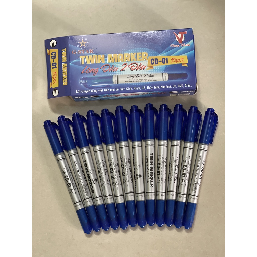 Bút lông dầu 2 đầu Gstar CD-01