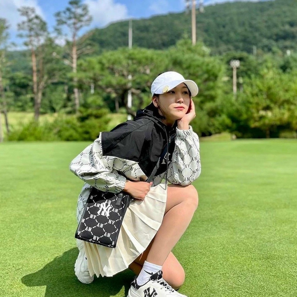 Túi MLB quai xách kèm dây dài đeo chéo chất vải dày dặn đứng form