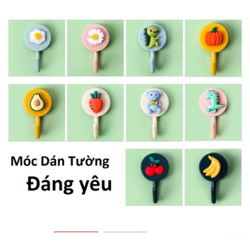 Móc Dán Tường Cute,Nhiều Hình Dáng Dễ Thương (Hình Ngẫu Nhiên)