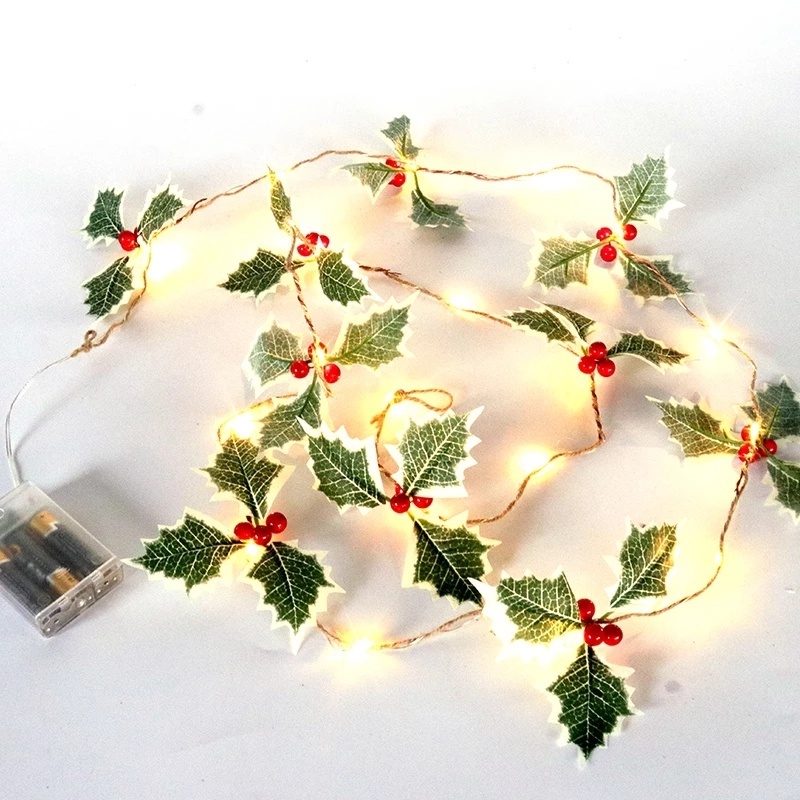 Dây Đèn Led 2M 20 Bóng Hình Quả Bí Ngô Trang Trí Giáng Sinh