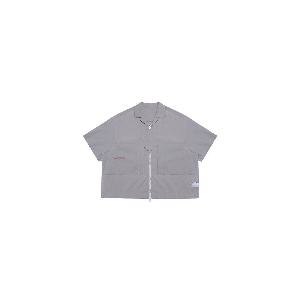 Áo Sơ Mi Khóa Zip Beuter Fossil Boxy Zip Shirt