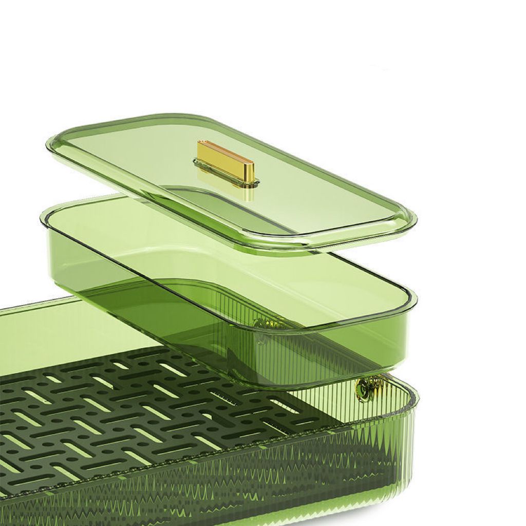 Khay Nhựa Vuông Khay Đựng Ấm chén có thoát nước Khay đựng hoa quả Sang Trọng