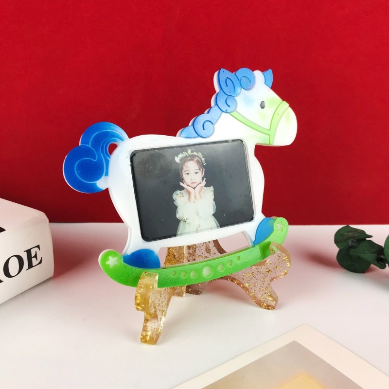 Sa Khuôn Silicon Làm Khung Ảnh Hình Ngựa Trang Trí Nhà Cửa