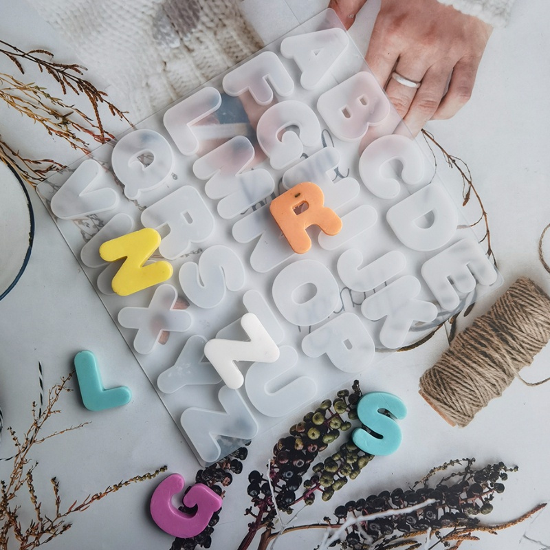 Khuôn Silicone Làm Bánh Tạo Hình 26 Chữ Cái Tiếng Anh Độc Đáo Tiện Dụng