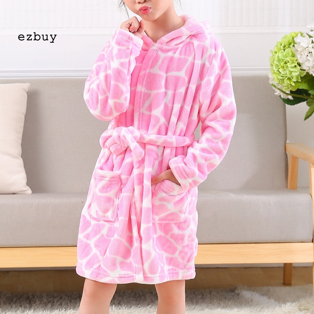 Áo Choàng Tắm Bằng Lông Cừu San Hô Thoải Mái Cho Bạn Gái