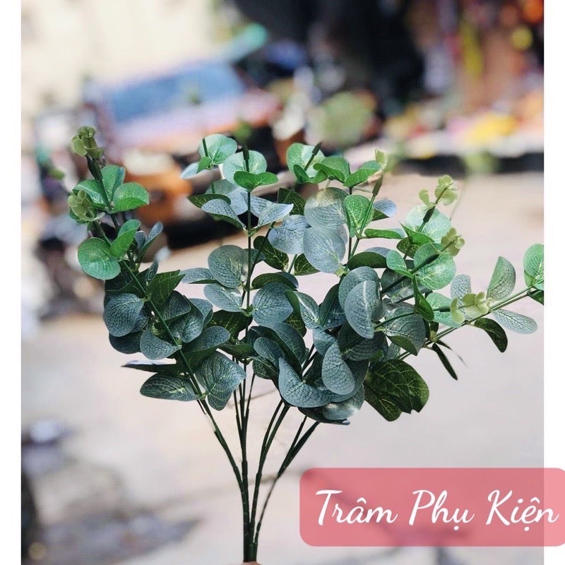 Cụm lá táo điểm hoa sáp (16 nhánh hàng cao cấp)