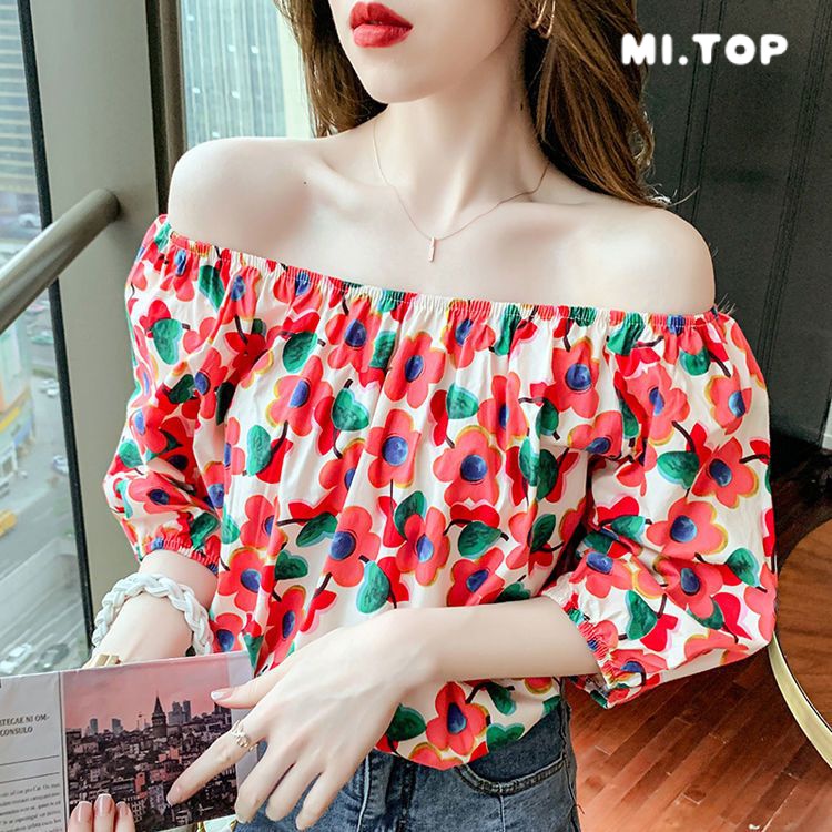 Áo Sơ Mi Chiffon Tay Ngắn Dáng Rộng Thời Trang Dành Cho Nữ