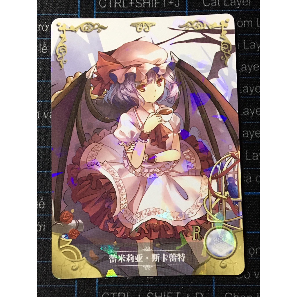 Thẻ bo góc nhân vật Remilia Scarlet – Touhou Project NS-02-M03 – R