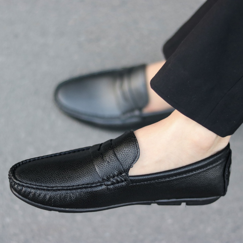 Giày Mọi Nam Giá Rẻ Da Lì Đế Khâu Cực Bền, Da Siêu Mềm - Mã M032