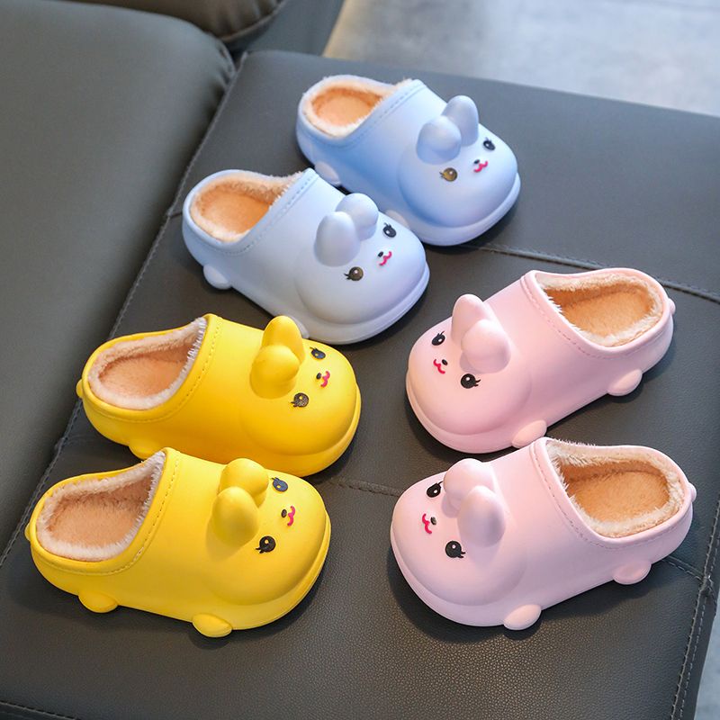 Giày Cotton Chống Trượt Không Thấm Nước Giữ Ấm Hình Thỏ Dễ Thương Phong Cách Mới 2022 Cho Mẹ Và Bé