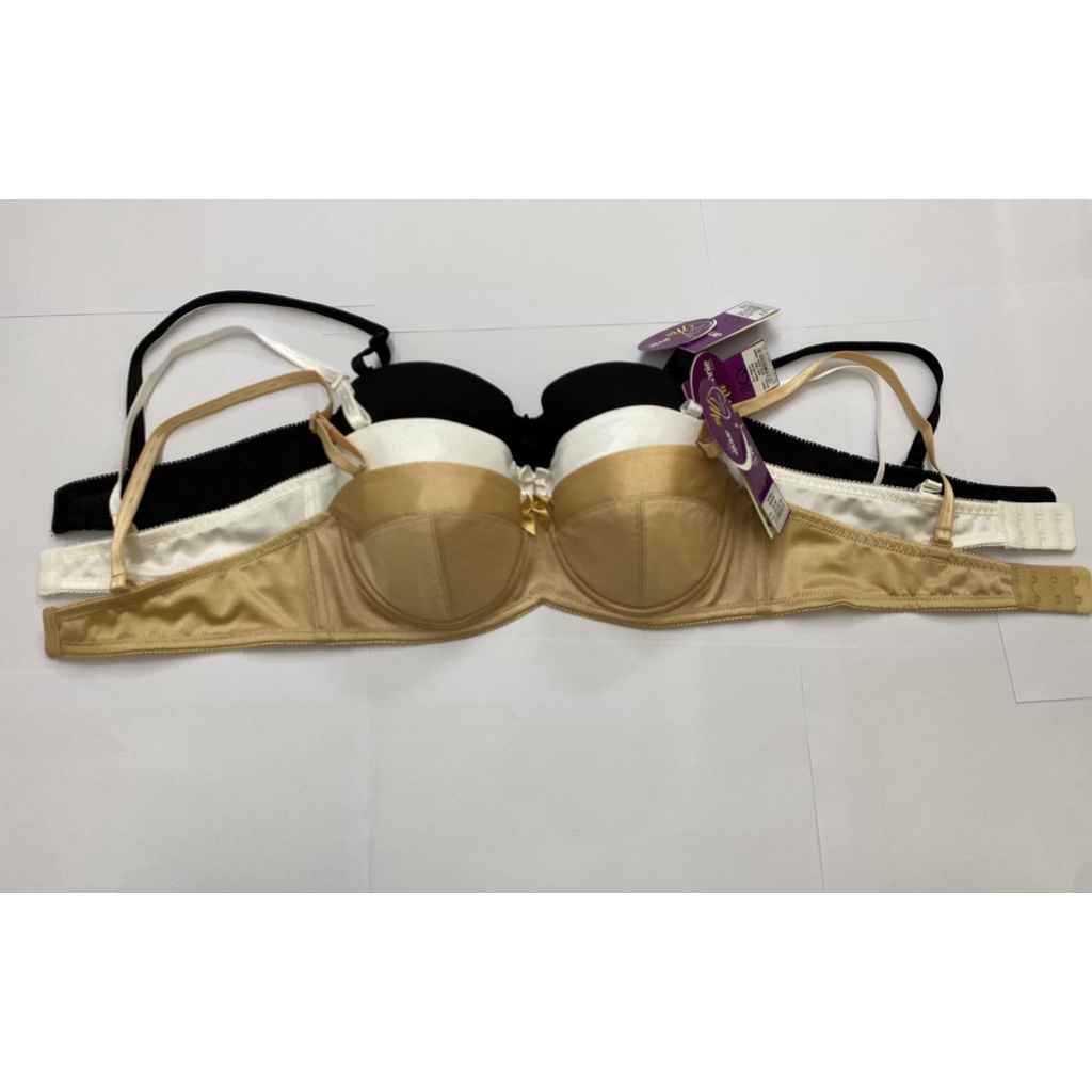 BXA-8149.Áo ngực nữ annie cup ngang,có thể lắp thêm miếng lót.Màu: trắng, da đậm, đen. Size 34,36,38,40