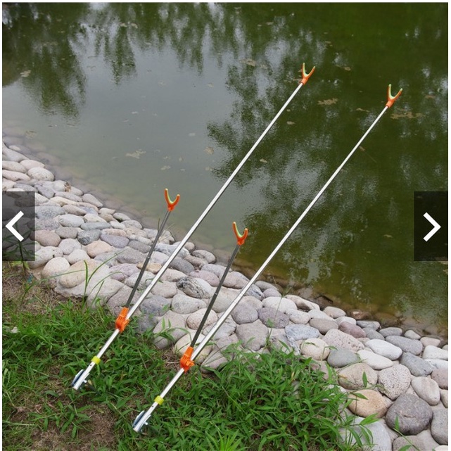 Chống cần câu đài, gác cần câu đài câu đơn Siêu Bền Full Inox, giá đỡ cần câu đài, giá để cần câu cá ( 2m1)