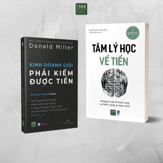 Sách combo 2 cuốn tâm lý học về tiền + kinh doanh giỏi phải kiếm được tiền - 1980books - bản quyền