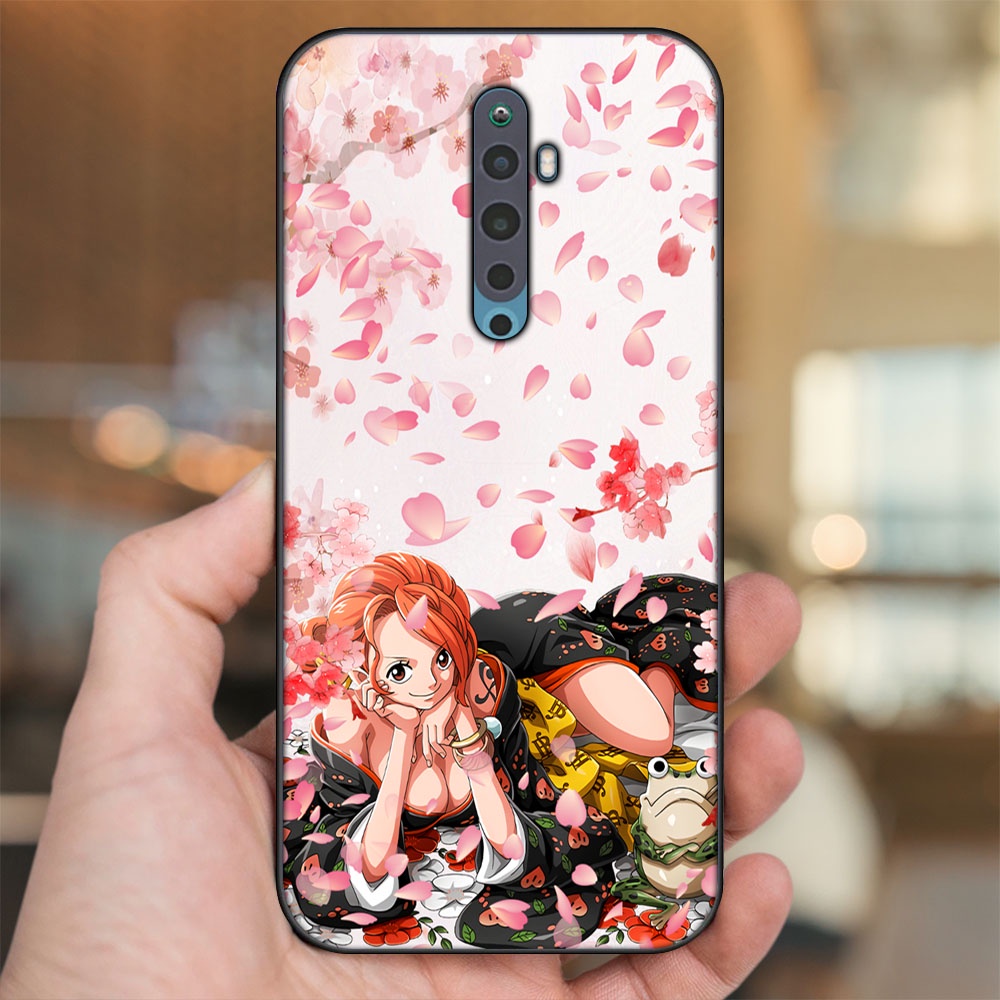 Ốp lưng Oppo Reno 2F viền đen in hình Nami One Piece Đảo Hải Tặc