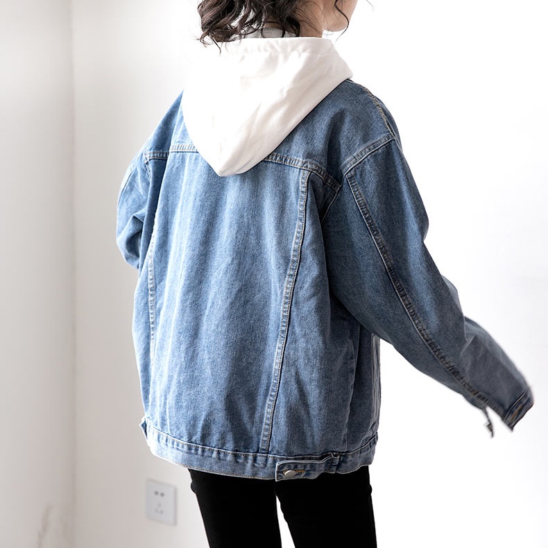 Áo khoác jean nữ form rộng cao cấp hàn quốc unisex đầy phong cách Tulibs