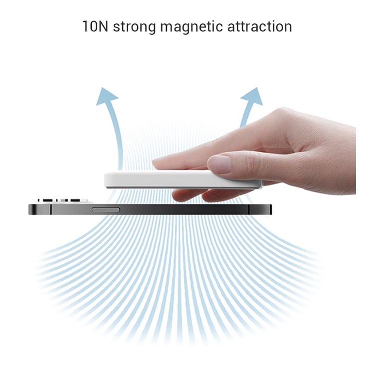 Sạc Dự Phòng Không Dây Xiaomi 5000mAh P05ZM Có Nam Châm Hít