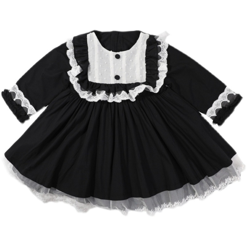 Đầm công chúa IQ ANGEL phối ren xinh xắn cho bé gái