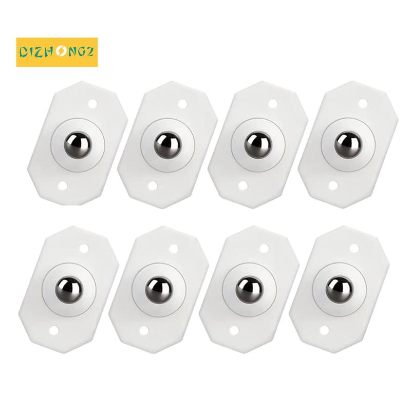 Set 8 Bánh Xe Ròng Rọc Mini Tự Dính Xoay 360 Độ