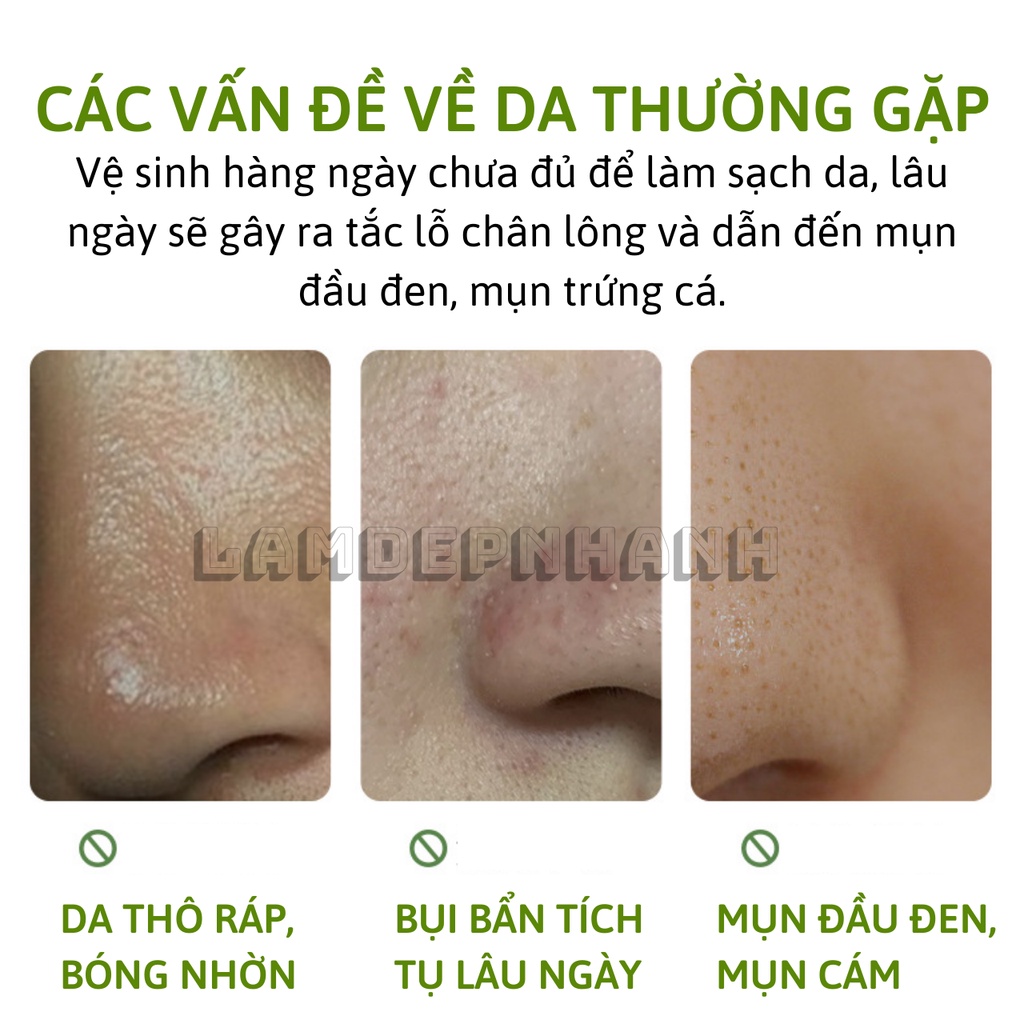 Gel Lột Mụn Làm Sạch và Dưỡng Ẩm Da  BIOAQUA tinh chất trà xanh 50g