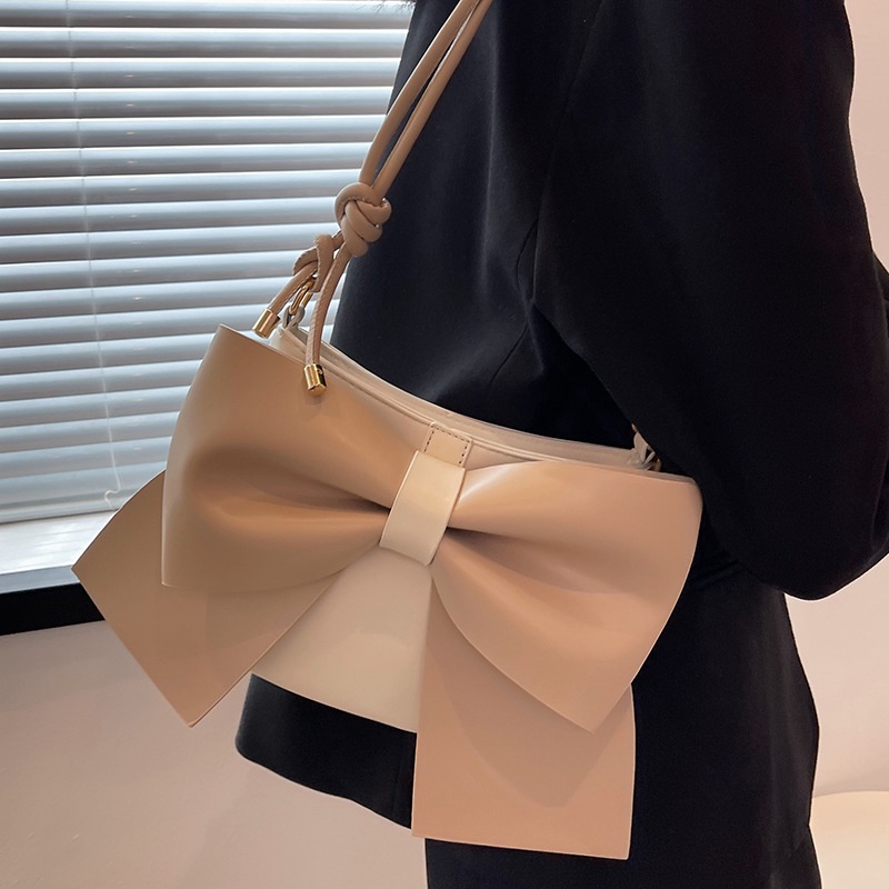 Túi đeo chéo - Túi nữ xinh đeo vai kẹp nách phối hình nơ xinh xắn superbag 388