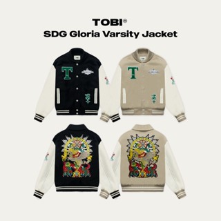 Áo khoác tay da SDG Gloria Varsity