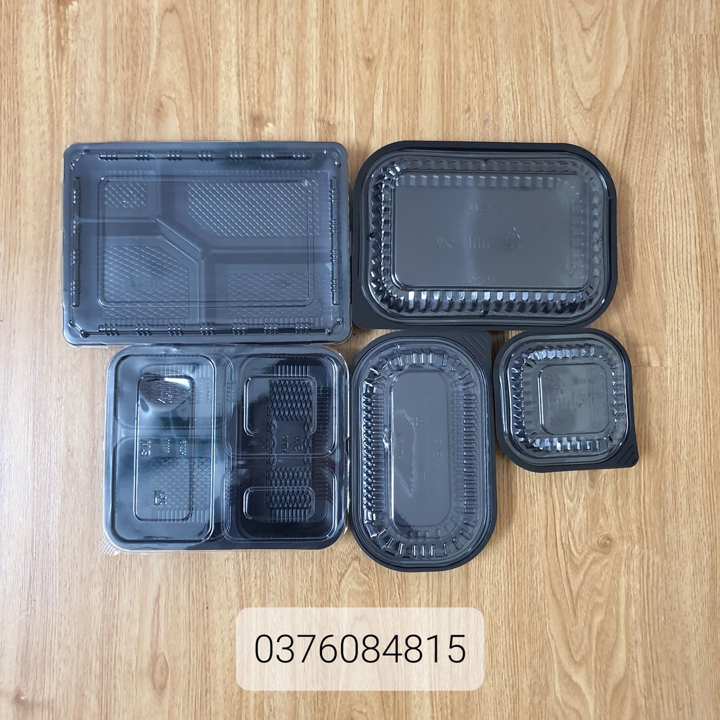 100 Hộp Nhựa Đế Đen HT203