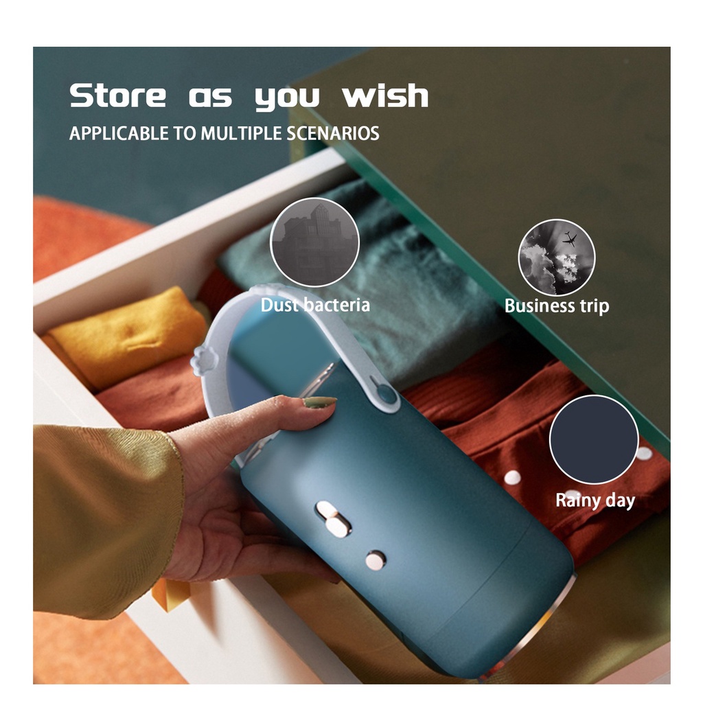 Máy tủ sấy quần áo, máy sấy giày, 500W Máy Sưởi ấm Mini diệt khuẩn, khử mùi, công suất lớn nhỏ gọn RF168 SUVADO