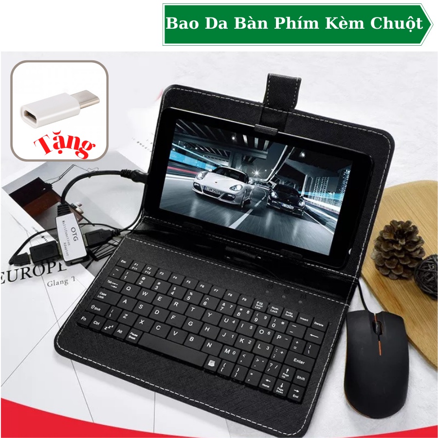 Bao da bàn phím, bàn phím cho điện thoại với công nghệ OTG hỗ trợ chơi game trên điện thoại. BH 1-1.