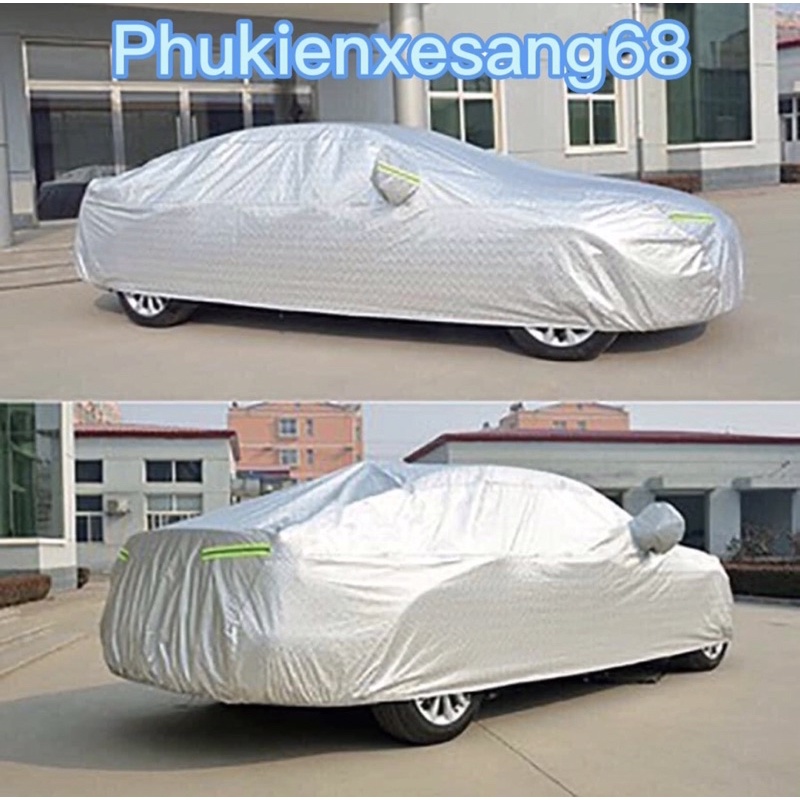 Bạt Phủ Xe Ô Tô Mitsubishi Mirage, Xpander, Attrage, Pajero, Trition, Outlander, Chất Liệu Bạt Tráng Nhôm 3 lớp
