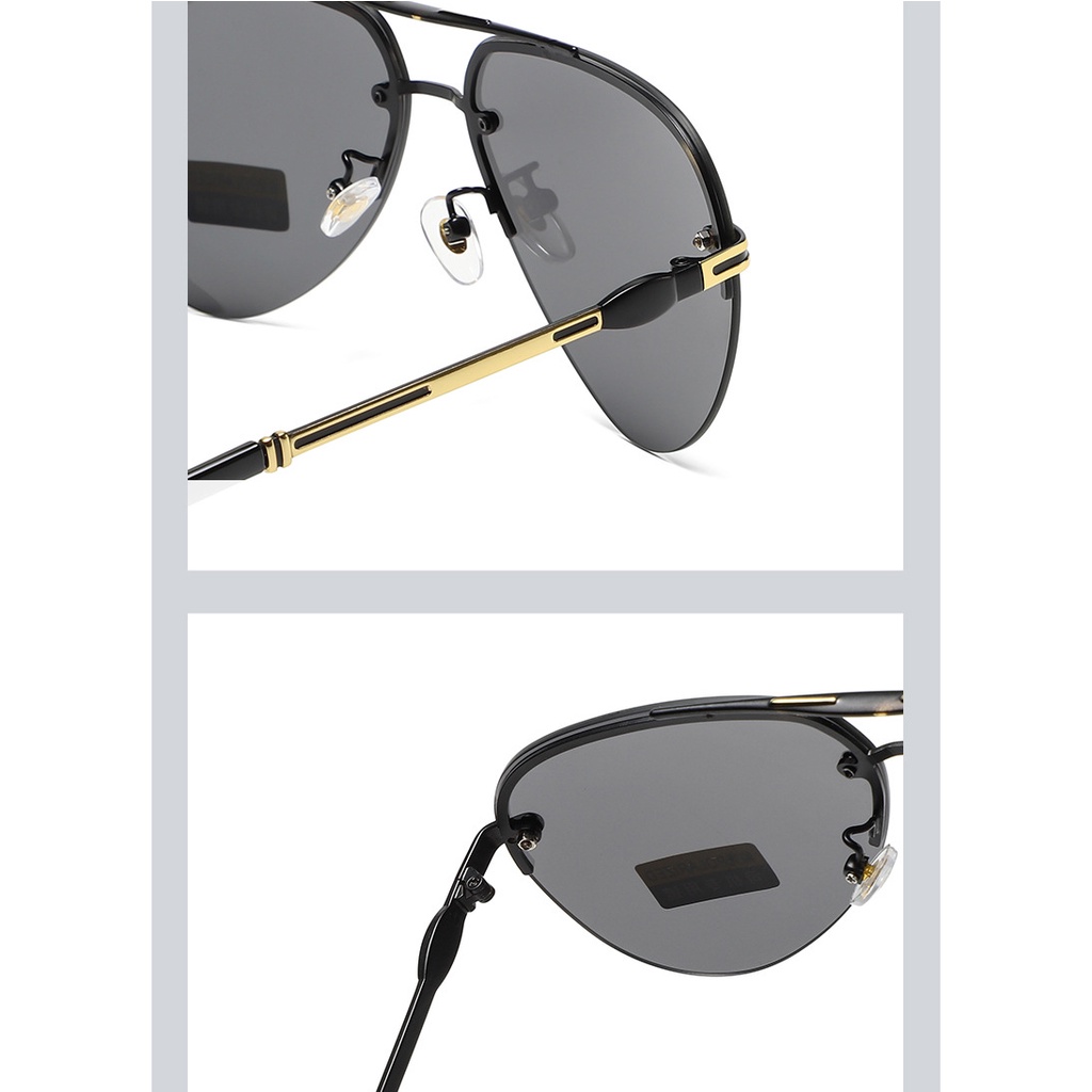 Kính mát nam TISSELLY MM30 kính PHÂN CỰC chống tia cực tím UV 400 thời trang sành điệu gọng thép cao cấp
