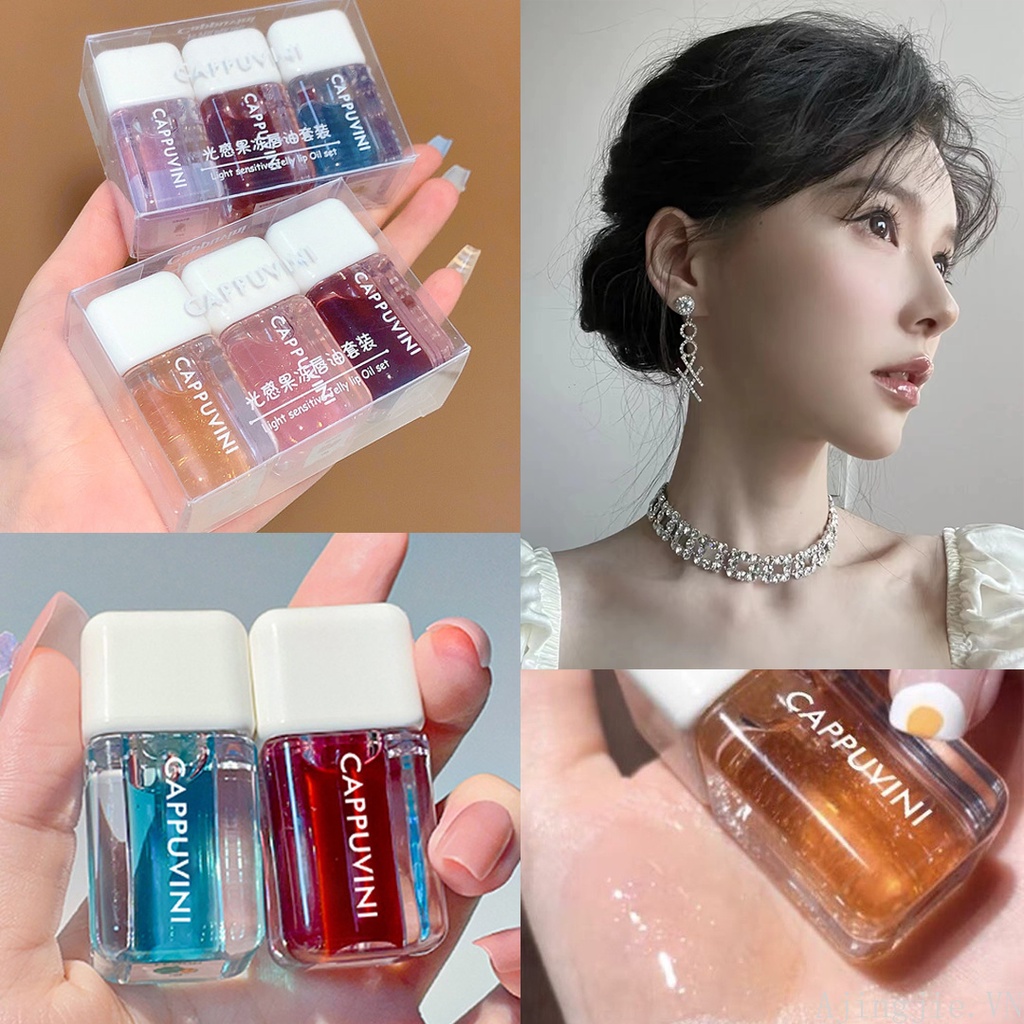 Son Bóng Cappuvini son dưỡng môi Mềm Mại Sáng Bóng Nuôi Dưỡng Môi Lâu Trôi
