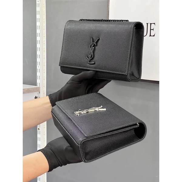 Túi Đeo Vai Đeo Chéo Saint Laurent Kate Small Da Thật Size 25 Full Box