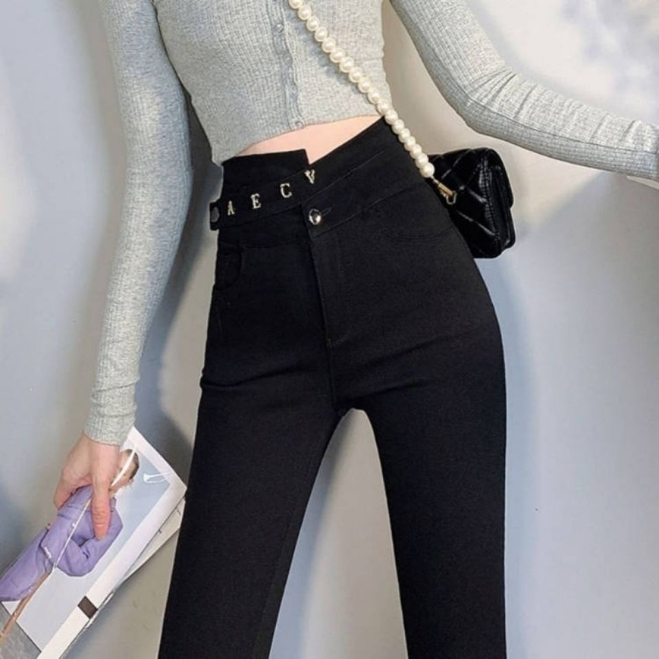 Jiashucheng Quần Legging Lưng Cao Co Giãn Ôm Dáng Phong Cách Mới Cho Nữ