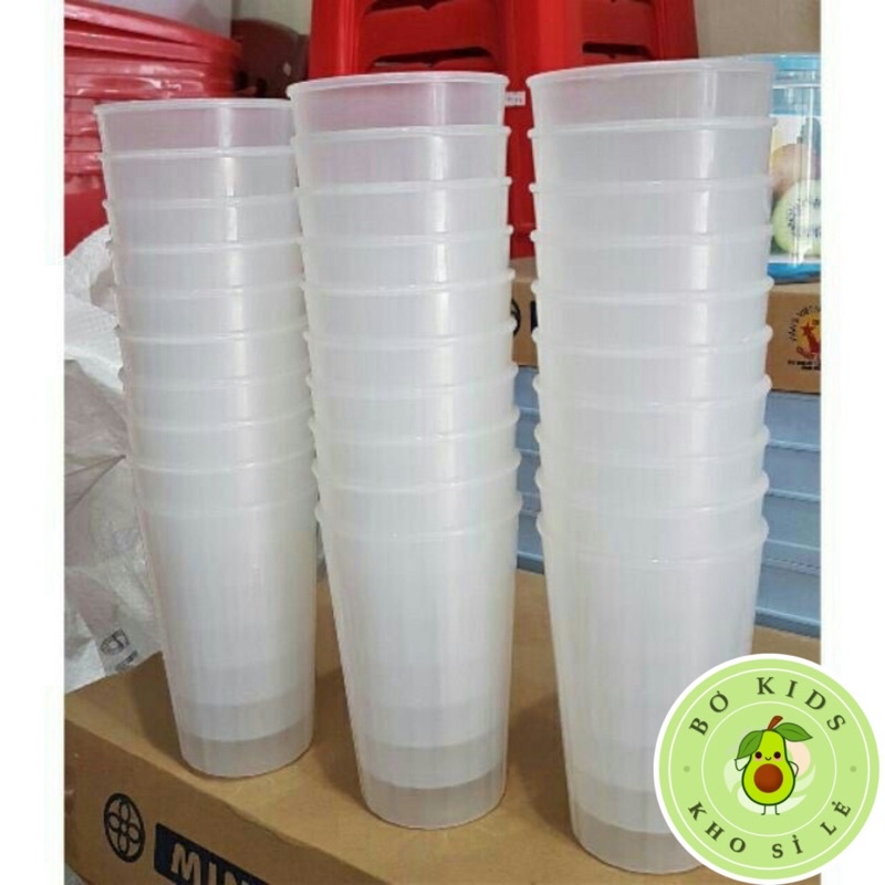 Cốc sọc đại nhựa Việt Nhật 6216 Cốc nhựa trong suốt cốc nước mía, cốc trà đá, cốc uống bi.a